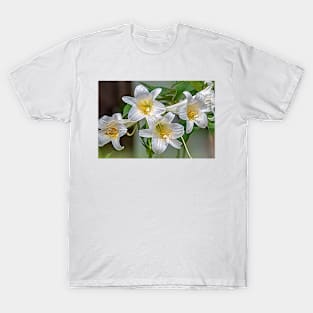 Easter Lilies - Painterly Flowers T-Shirt